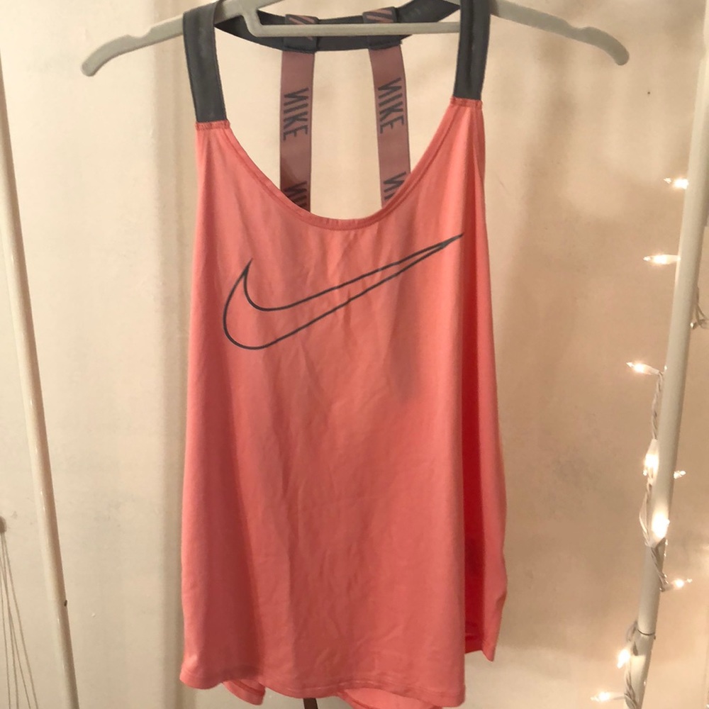 Pink Nike tank top